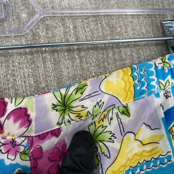 Silkland Pants 10 Colorful Dress Ankle Straight Artsy Mid Rise Office - Picture 9 of 13